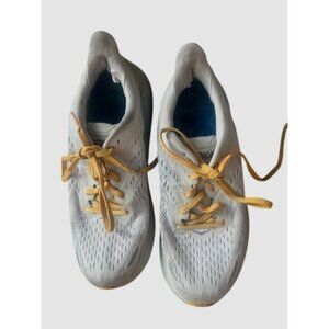 Hoka One One  Mach X Women's Running Shoes White, Aqua & Yellow Accents US 7.5